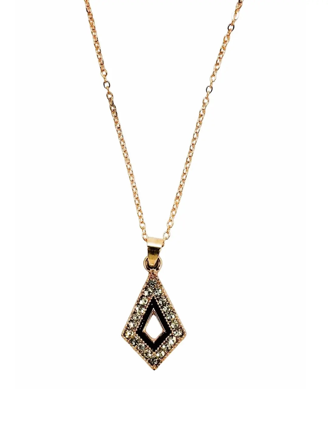 CZ Kite Chain Pendant Set