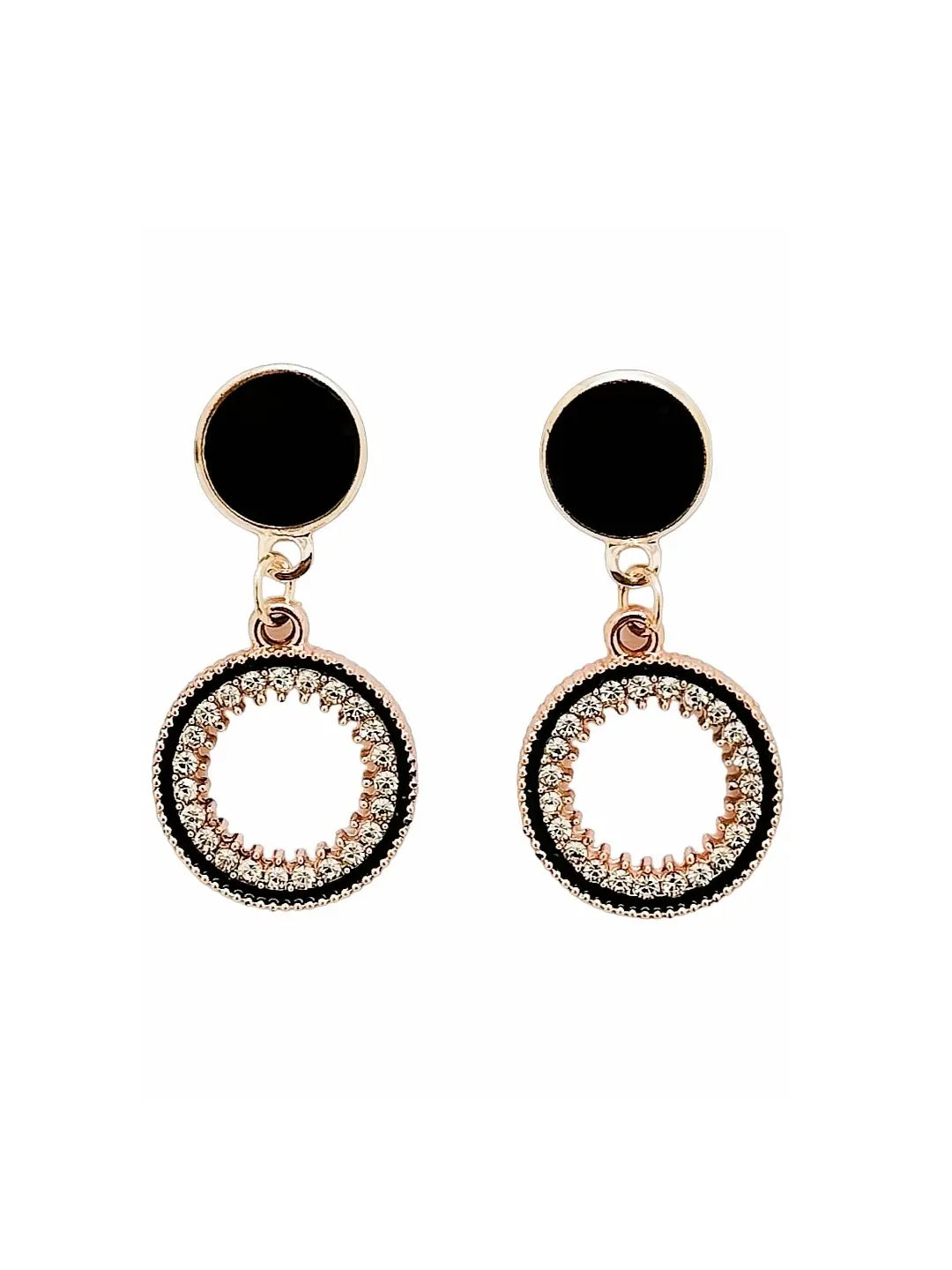 CZ Circular Chain Pendant Set