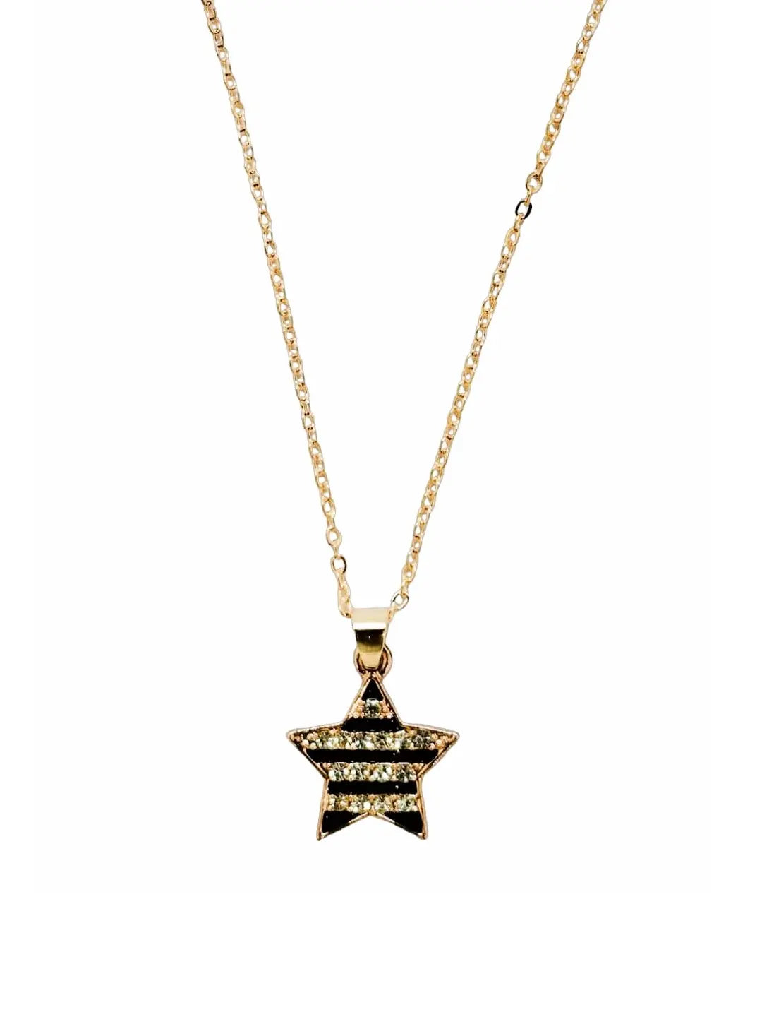 CZ Star Chain Pendant Set