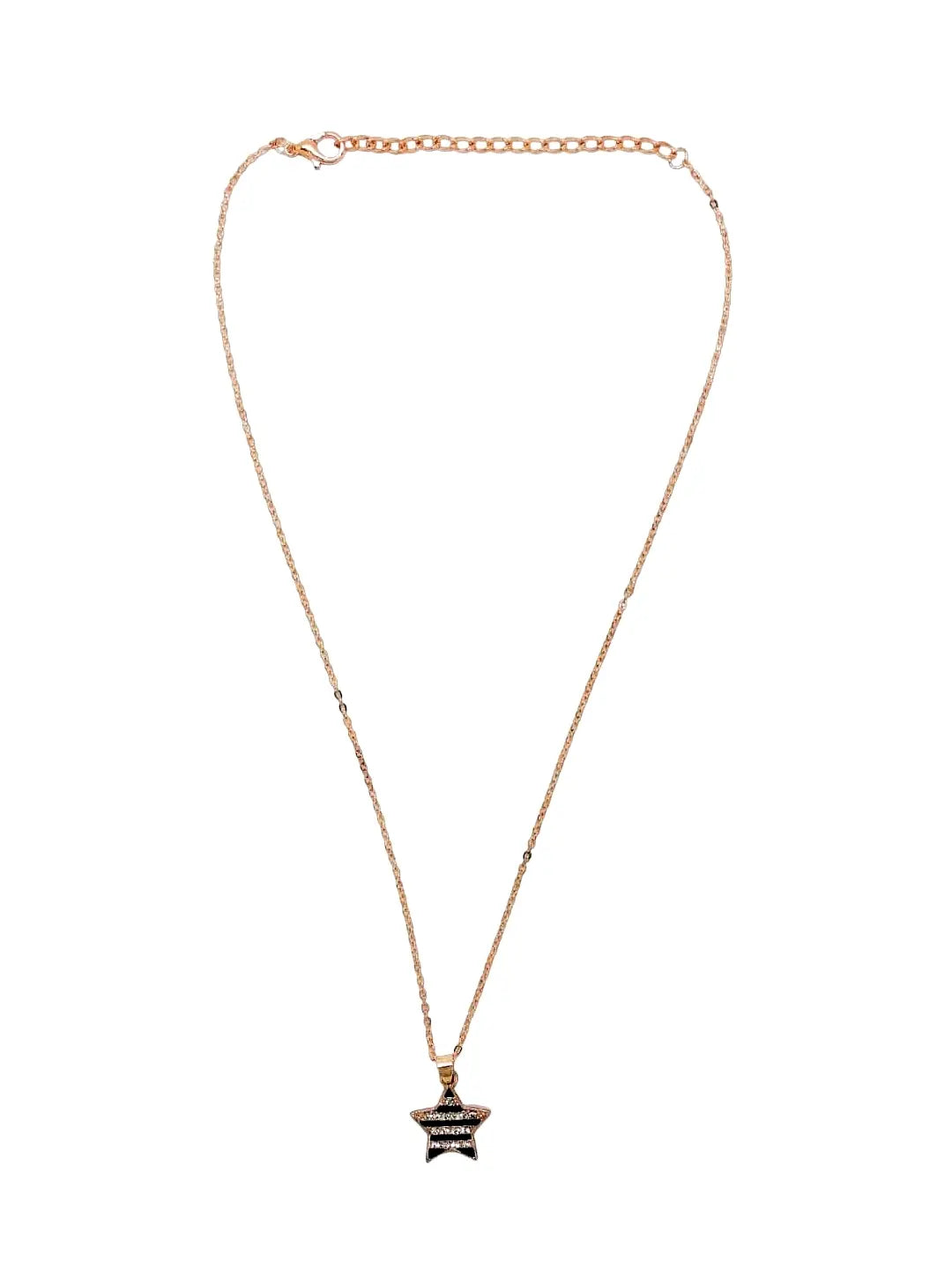 CZ Star Chain Pendant Set