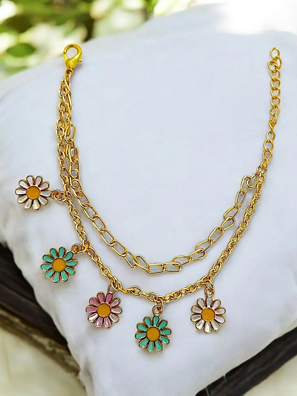 Gold Plated Charms Bracelet