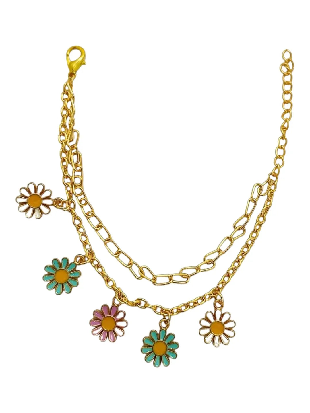 Gold Plated Charms Bracelet