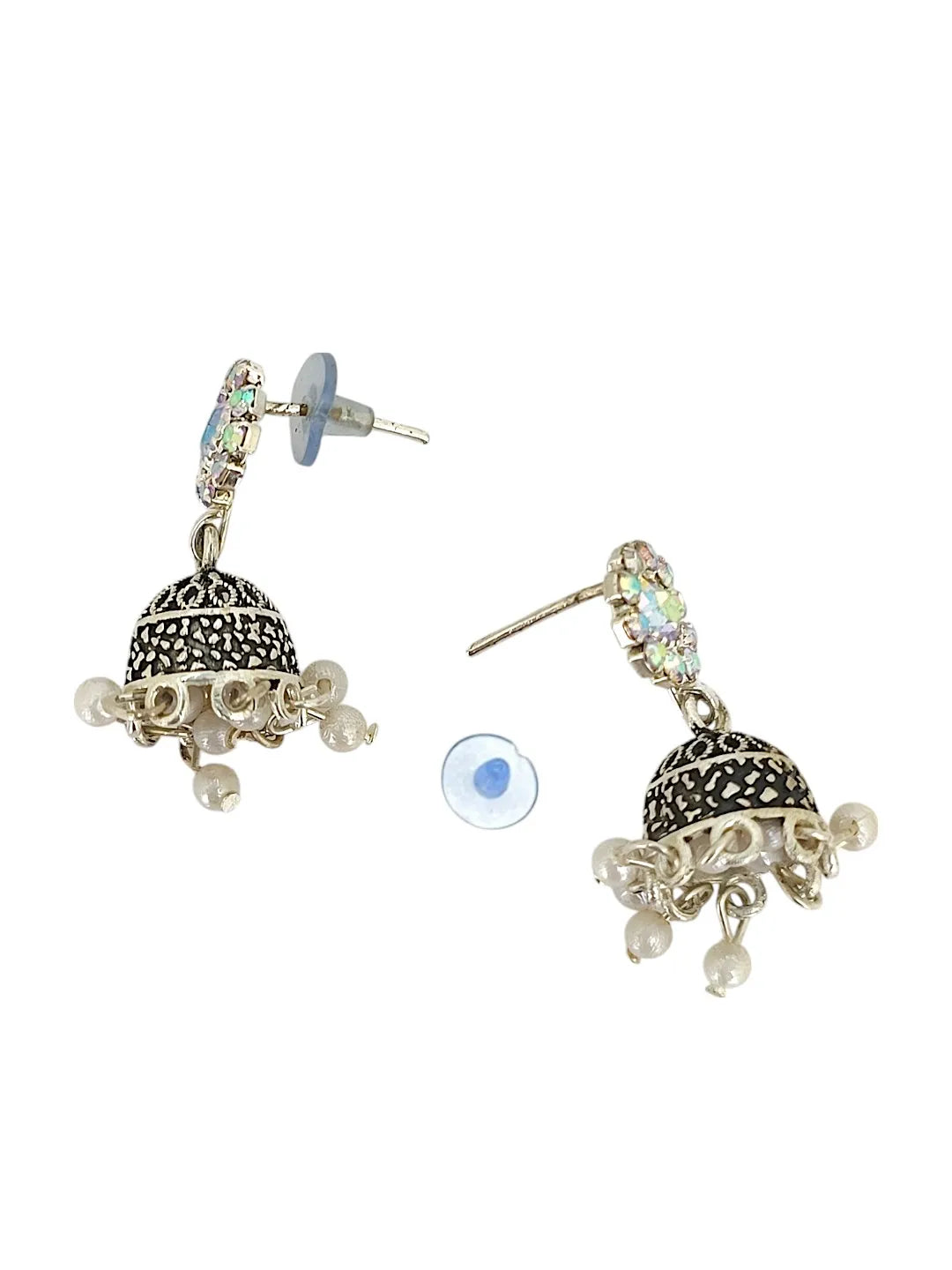 Silver Color Of Pearls Jumki