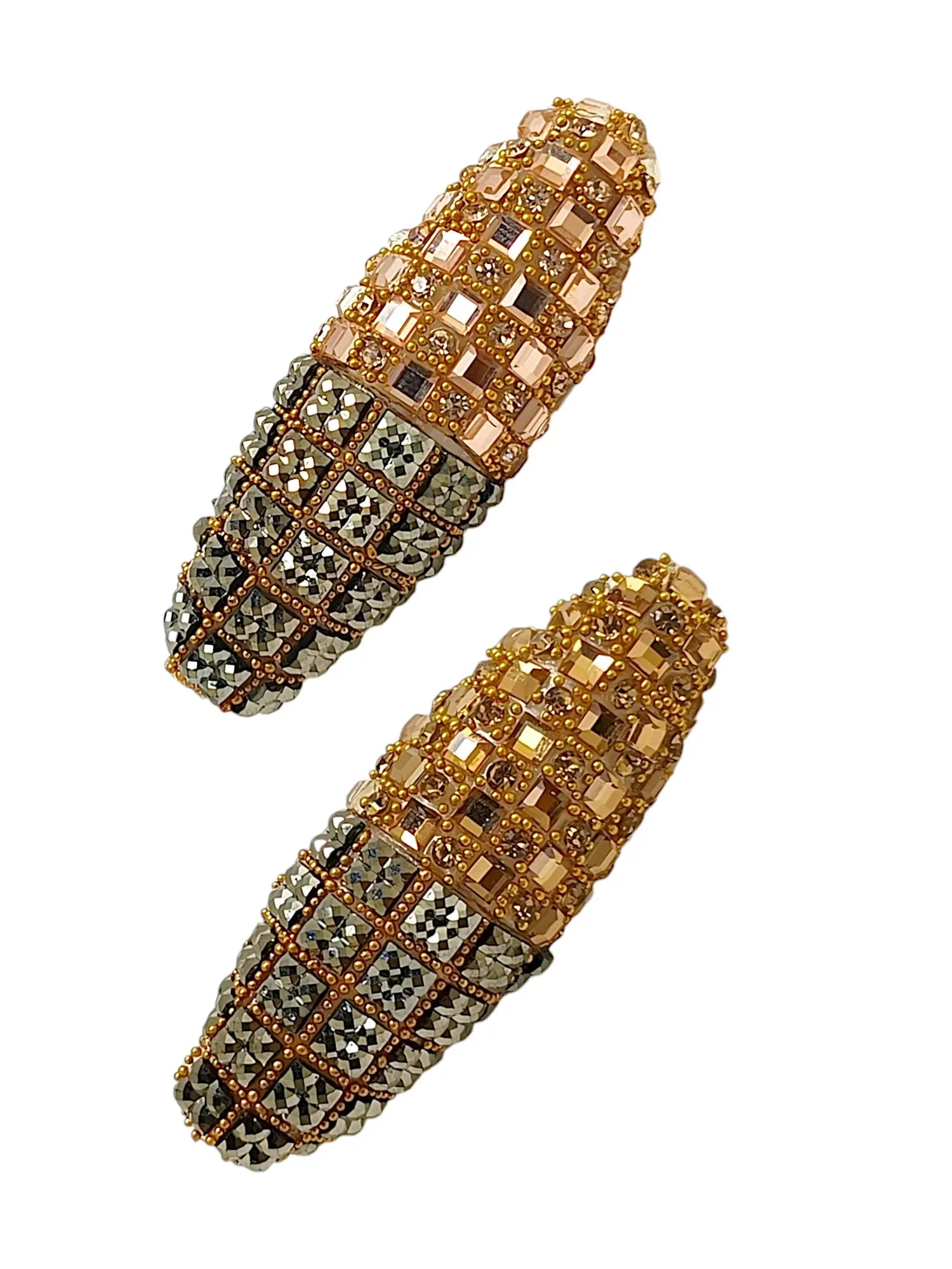 Glamorous Oval Shape Gold Color Saree Pin Accessories