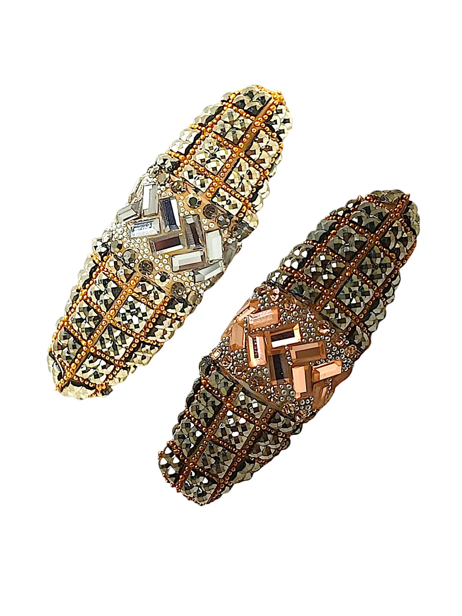 6-Piece Multicolor Oval Rhinestone Saree Pin Sets