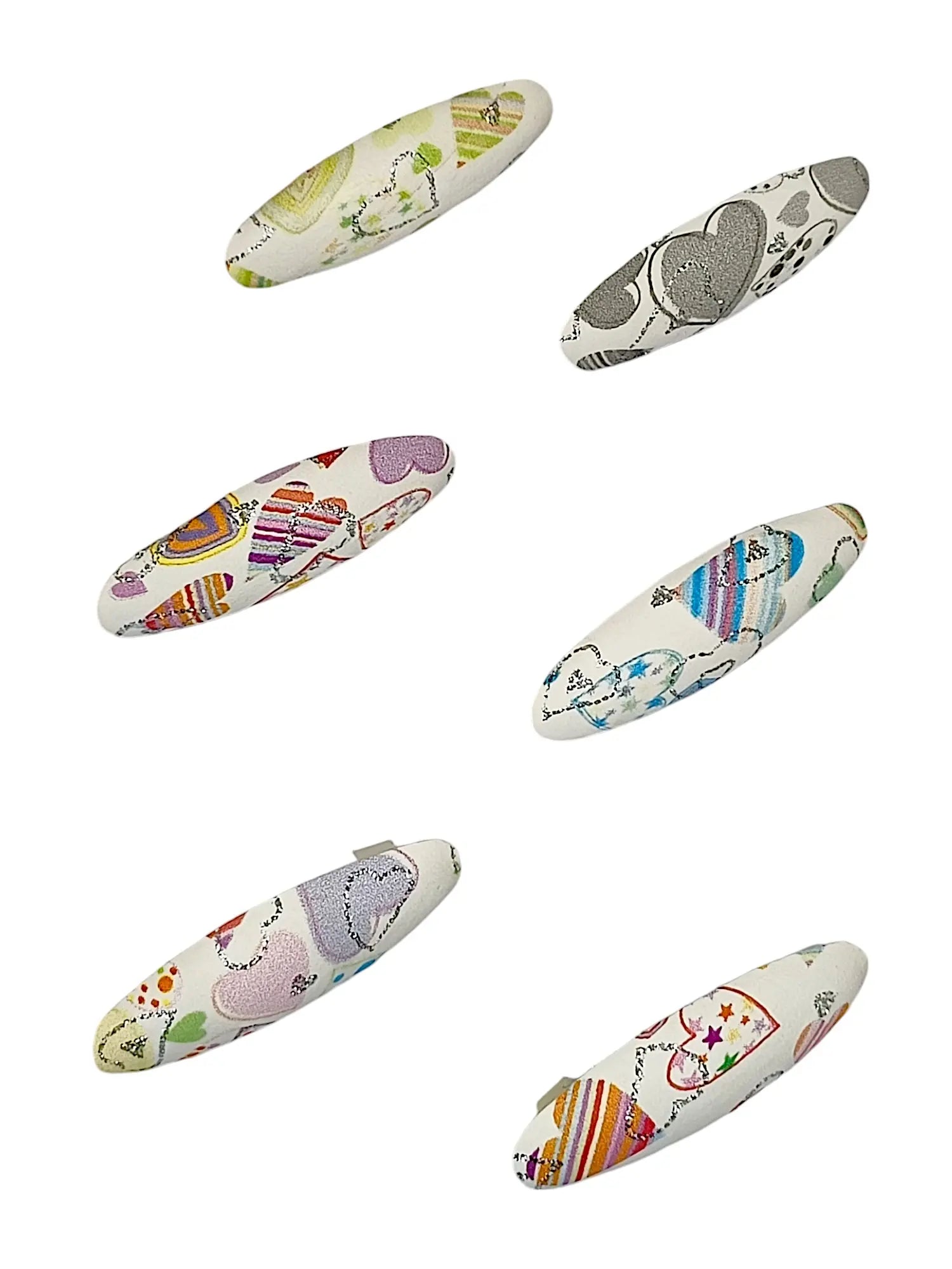 Adorable Oval Saree Pin Set Multicolor