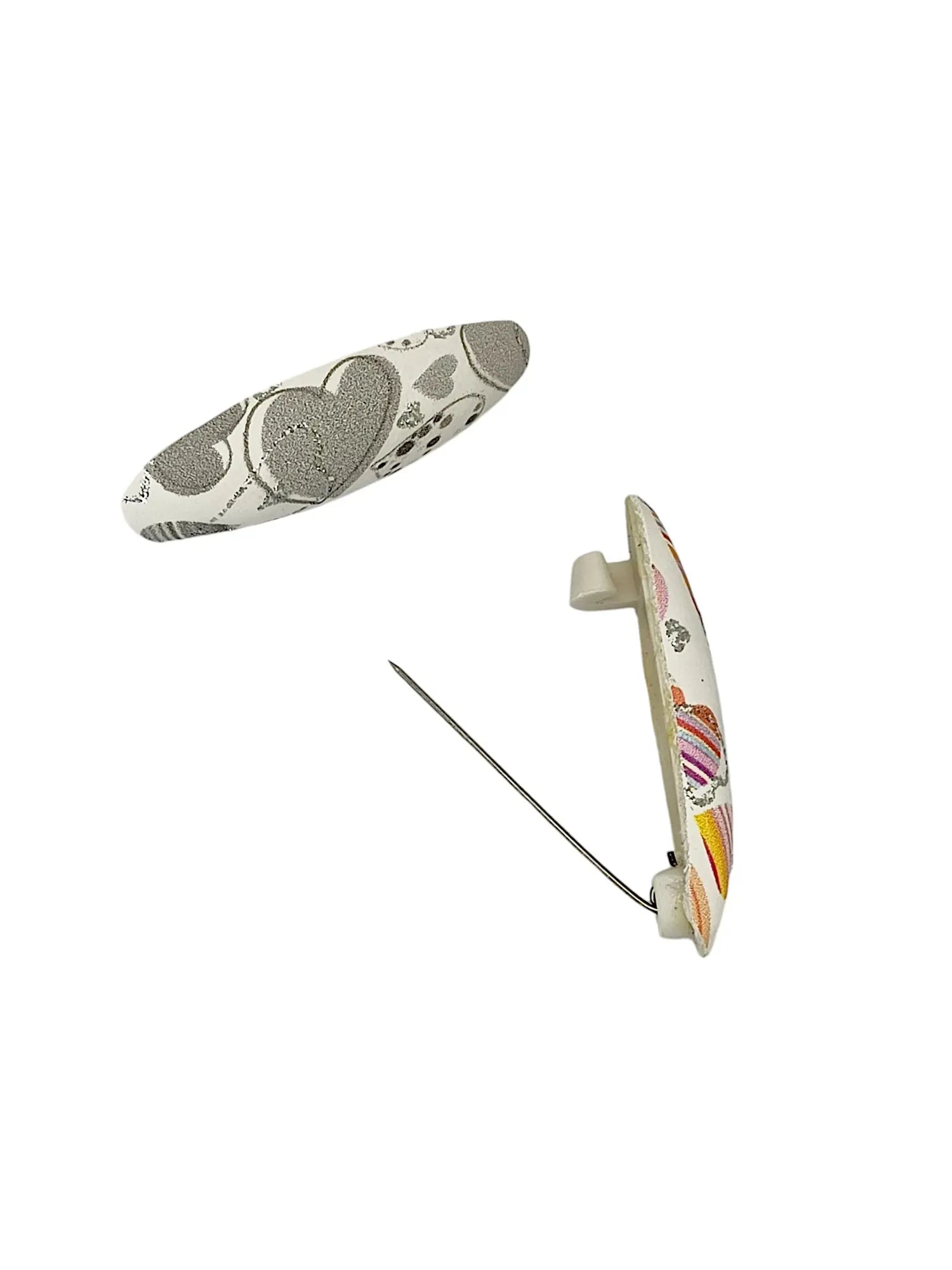 Adorable Oval Saree Pin Set Multicolor