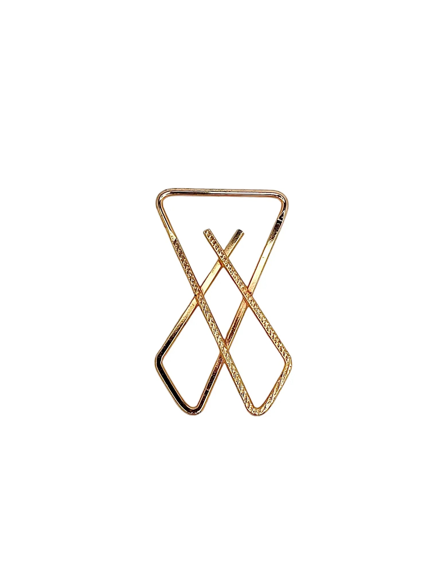 Rose Gold-Tone Triangle Saree Pin Sets