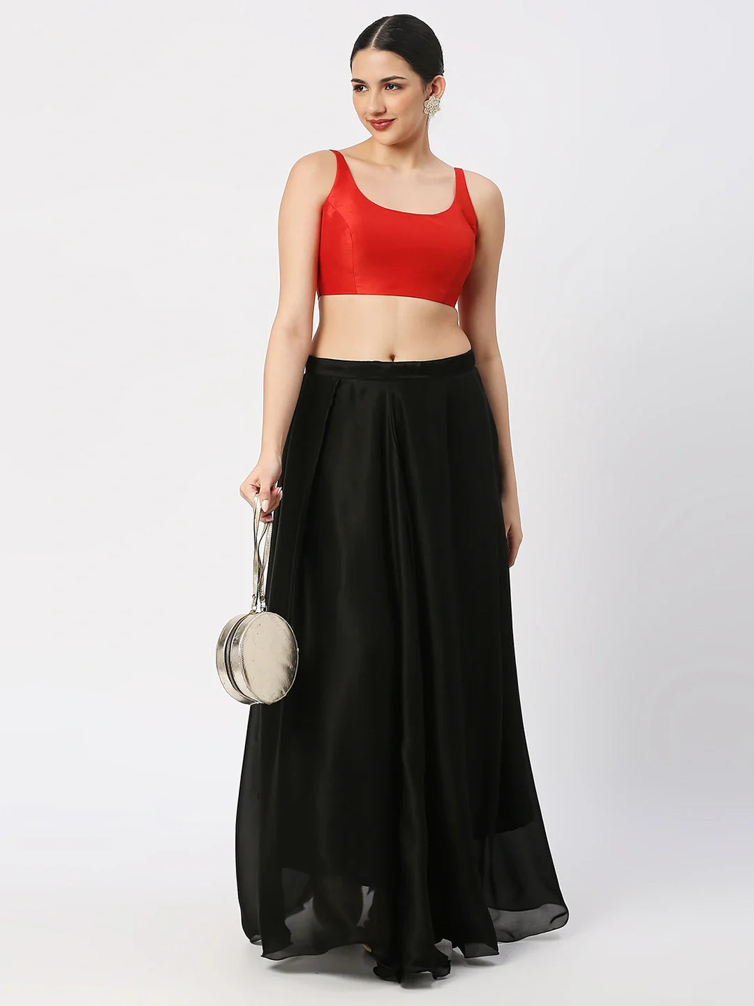 Ravishing Red Silk Blouse