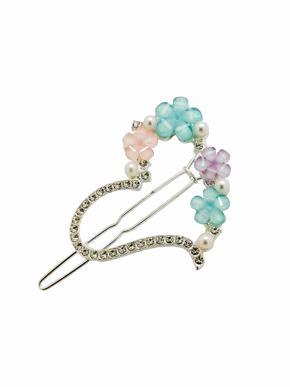 Set of 3 Floral Embellished Bobby Pins