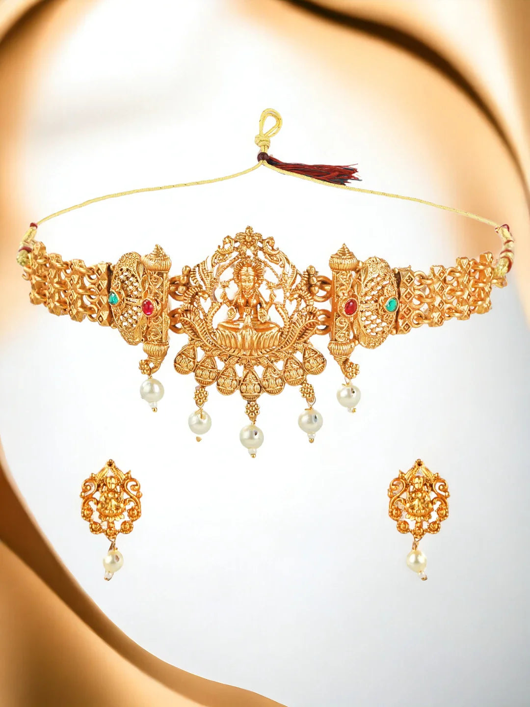 Temple Traditional Gold Plated Choker