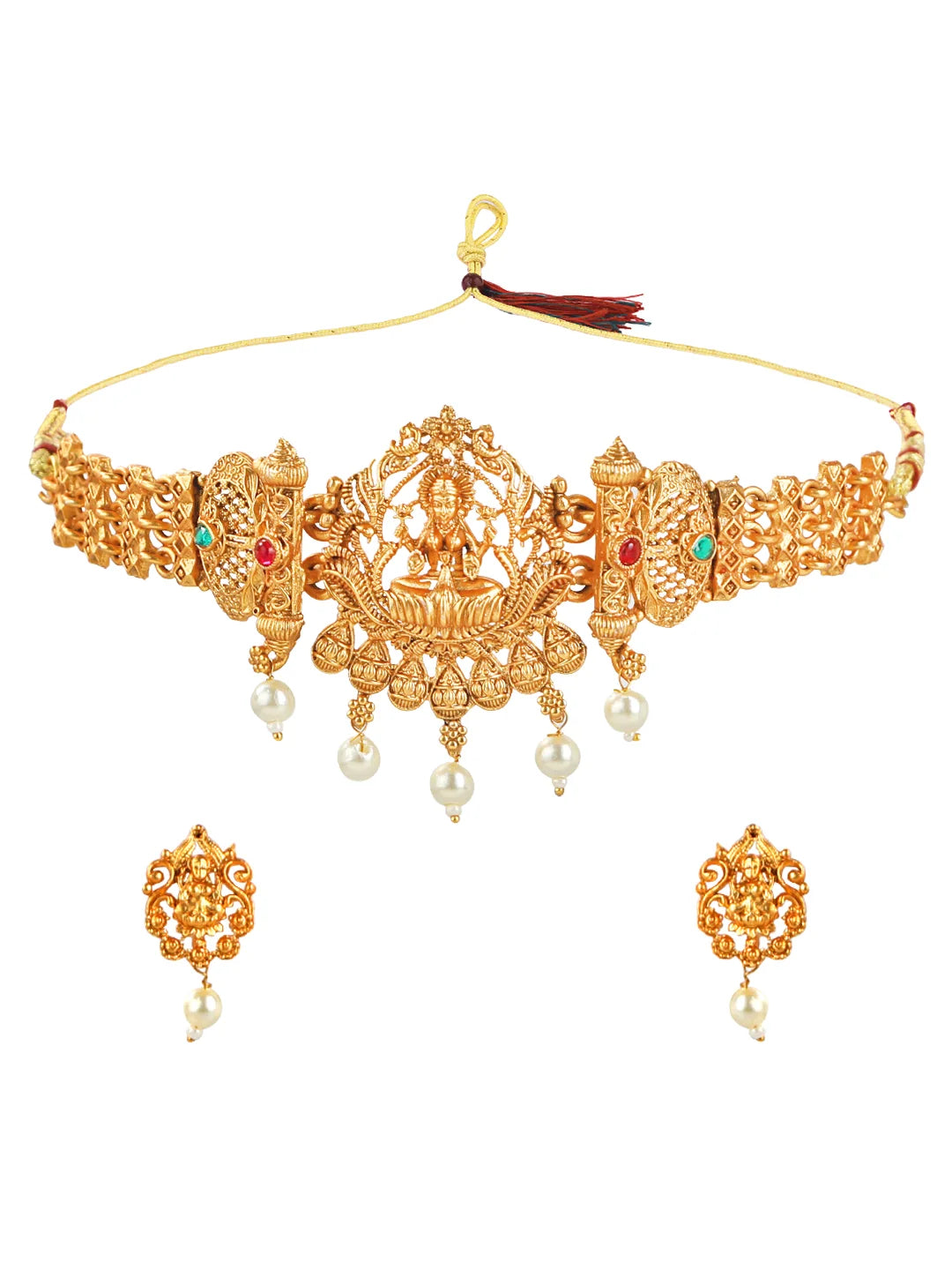 Temple Traditional Gold Plated Choker
