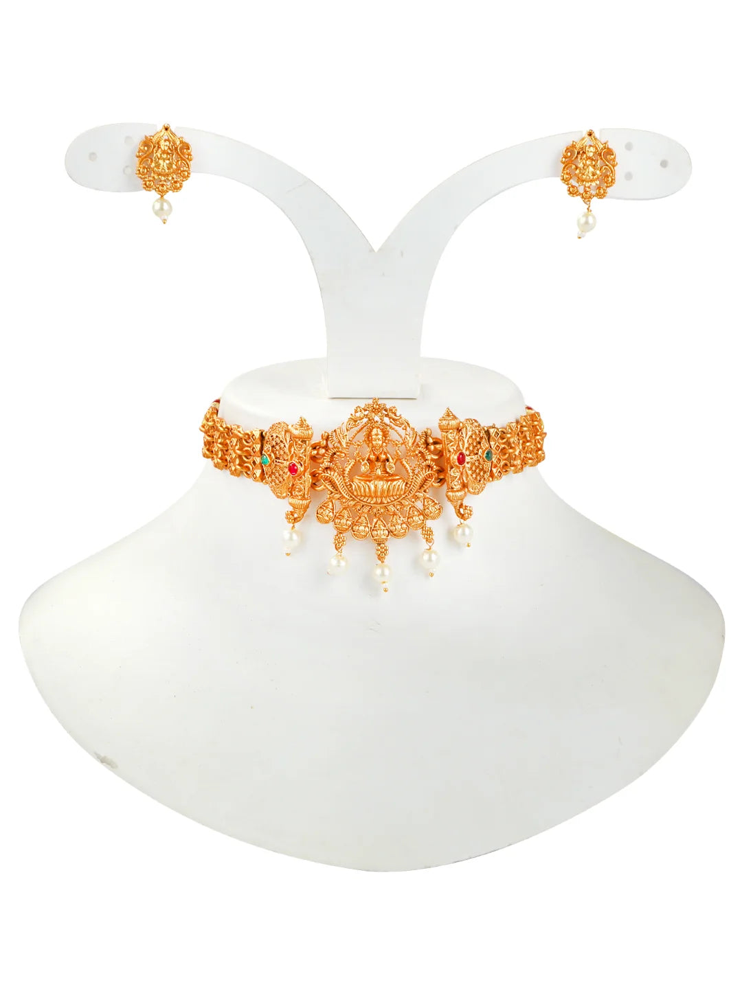 Temple Traditional Gold Plated Choker