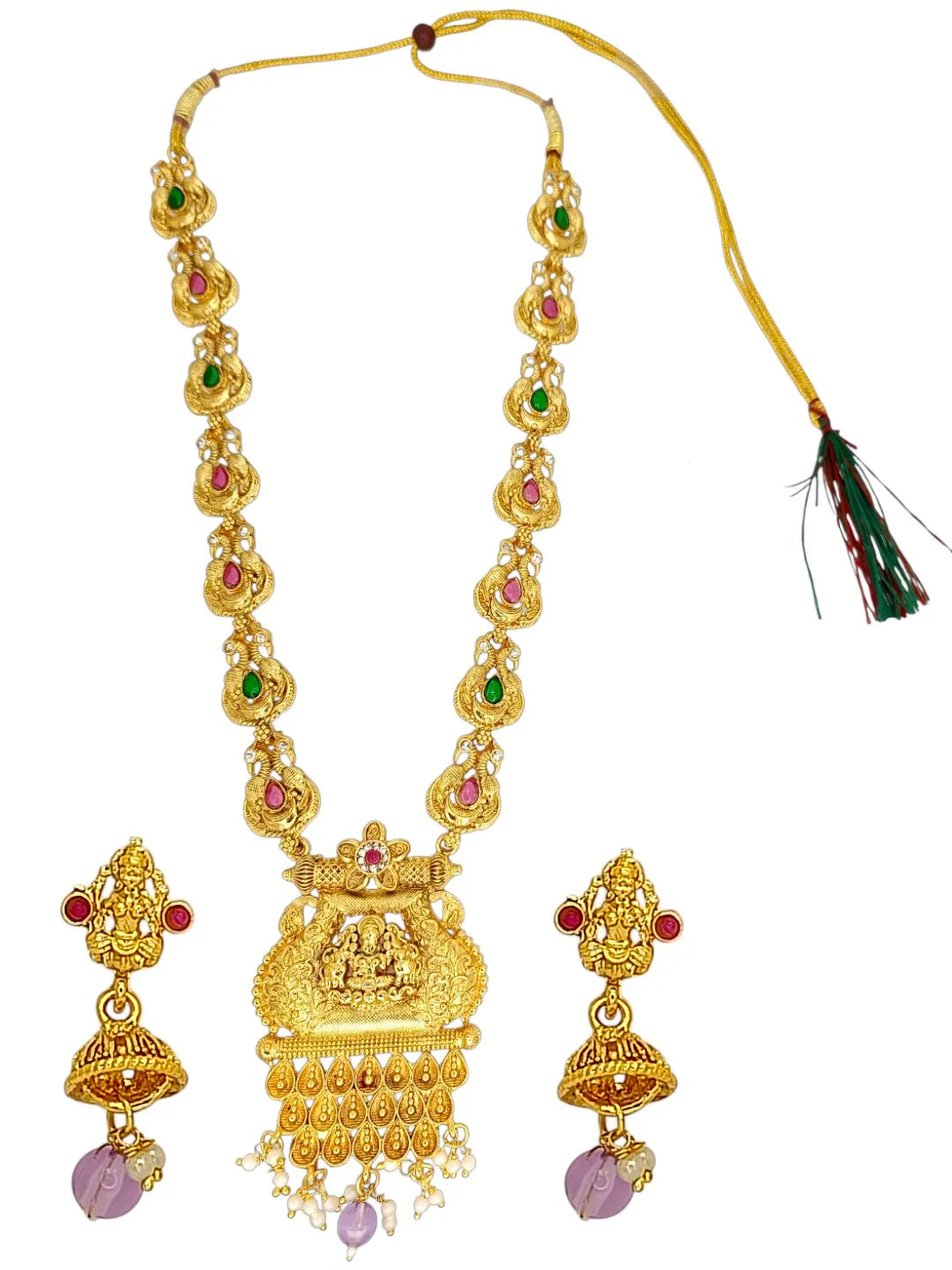Gold-Plated Divines Assemble Stone-Studded Jewellery Set