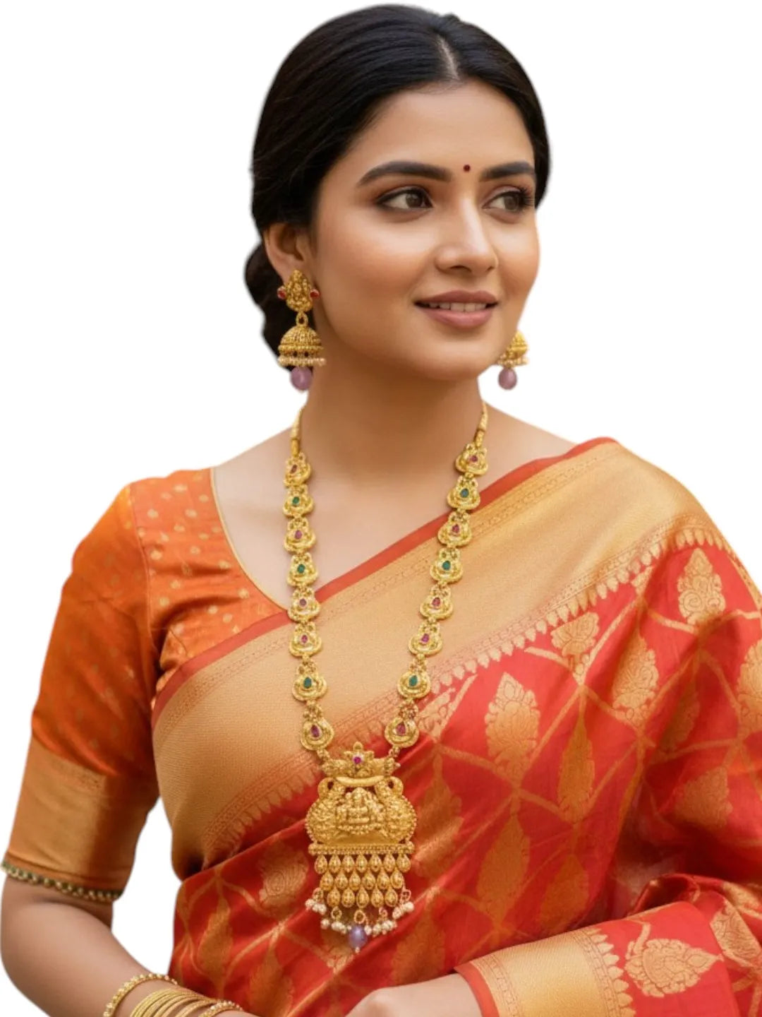 Gold-Plated Divines Assemble Stone-Studded Jewellery Set