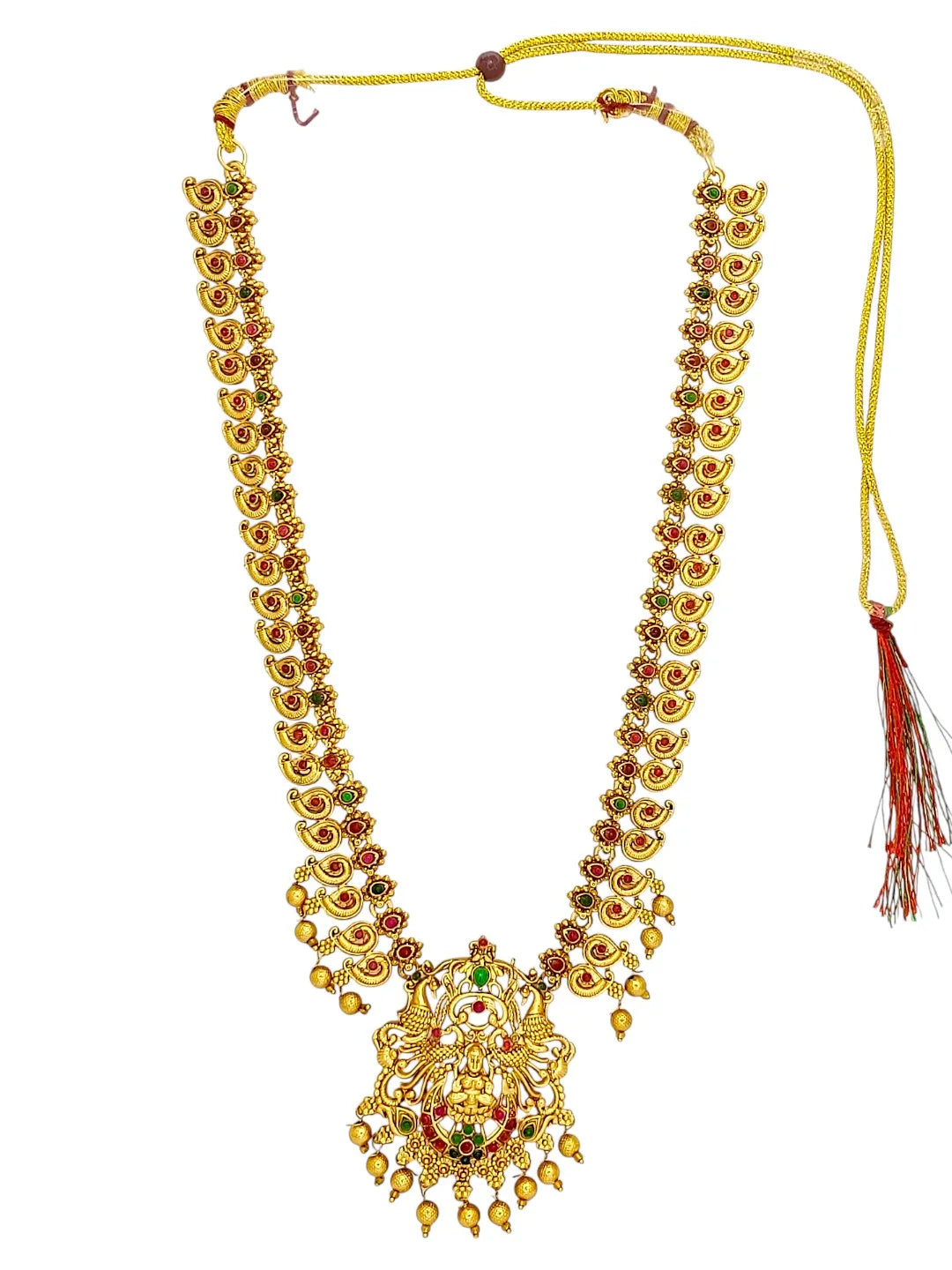 Gold-Plated Divine Beaded Jewellery Set