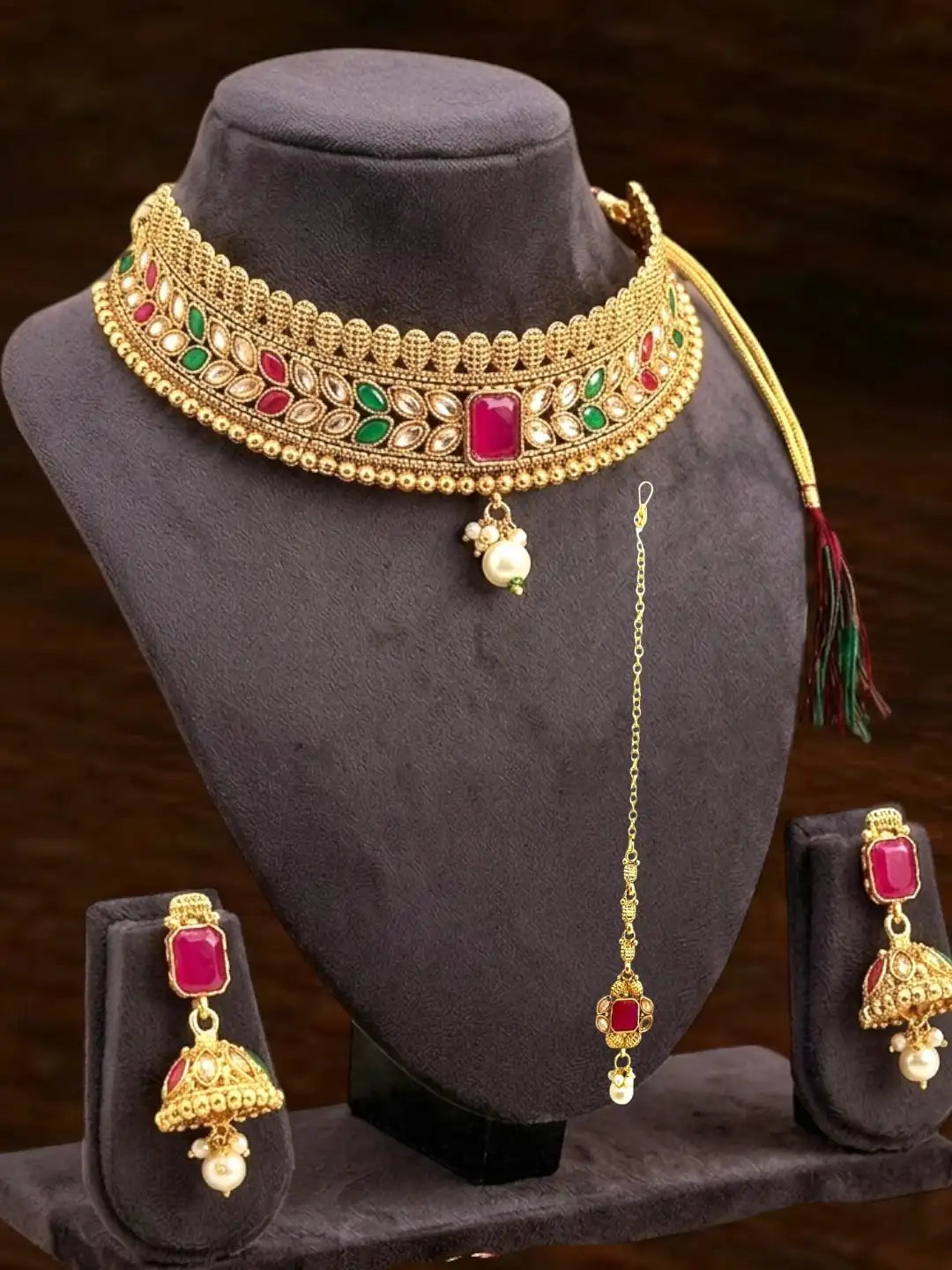 Multicolor Traditional Choker Set