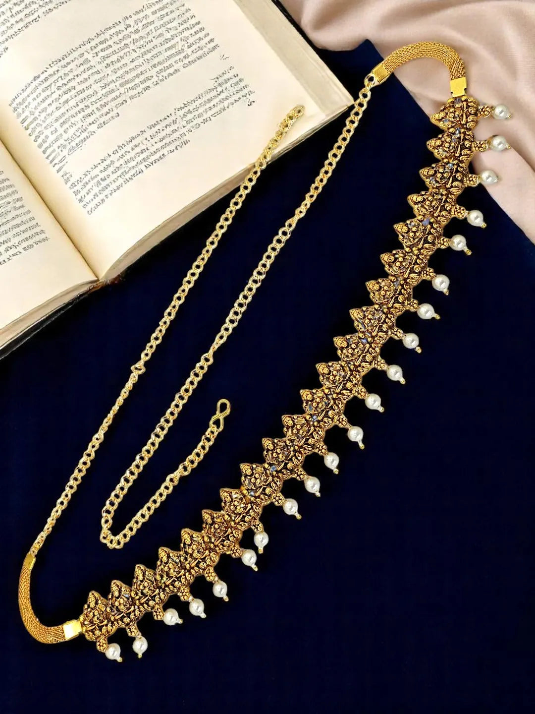 Gold Plated Divine Waist Chain
