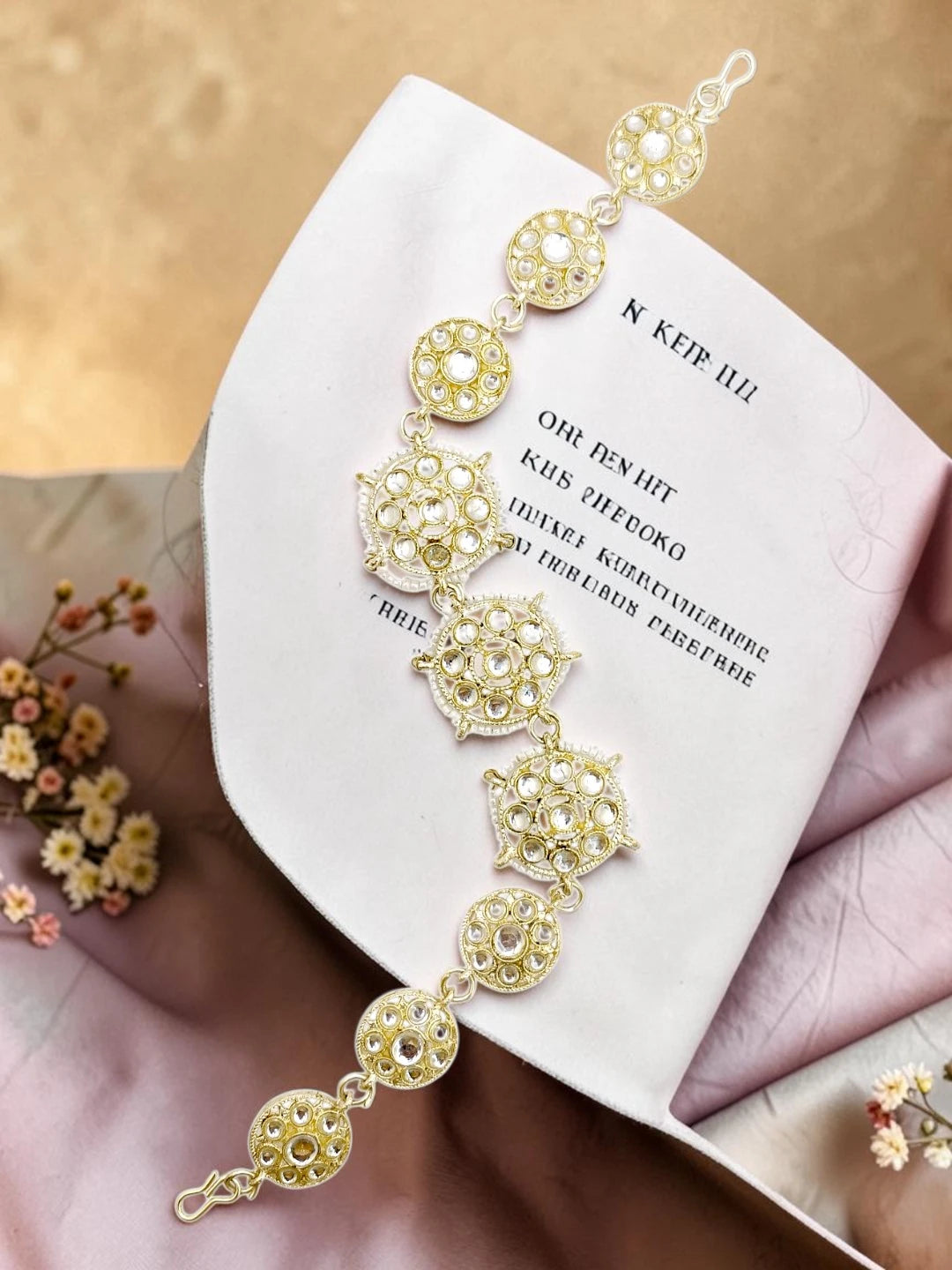 Silver Plated Kundan Traditional Mathapatti Sheeshphool
