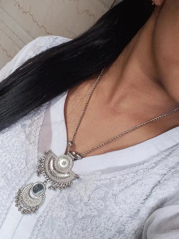 Silver-Plated Layered Necklace