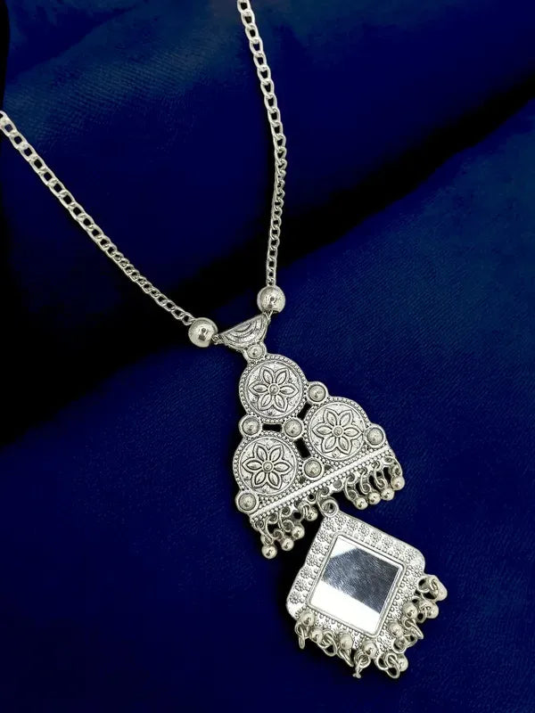 Silver-Plated Layer Necklace