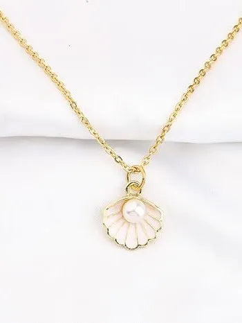 Gold-Plated Contemporary Pendants with Chains