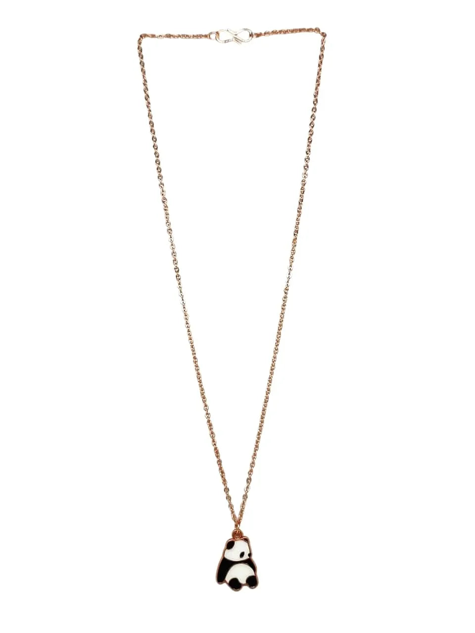 Gold-Plated Panda Shaped Pendants with Chains