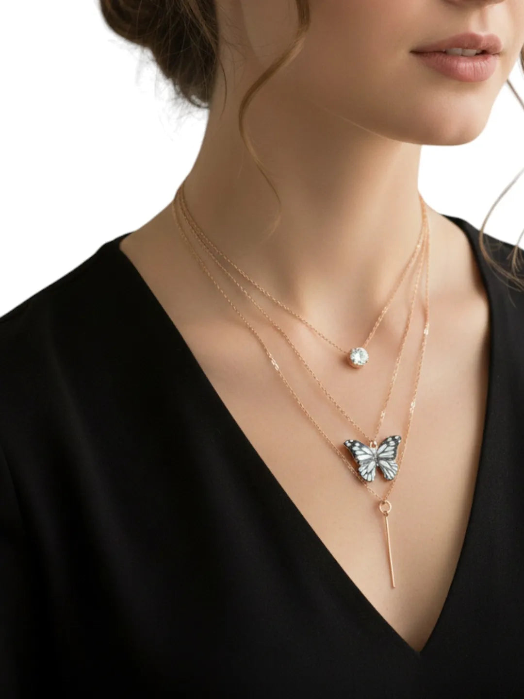 Gold-Plated Layered Necklace