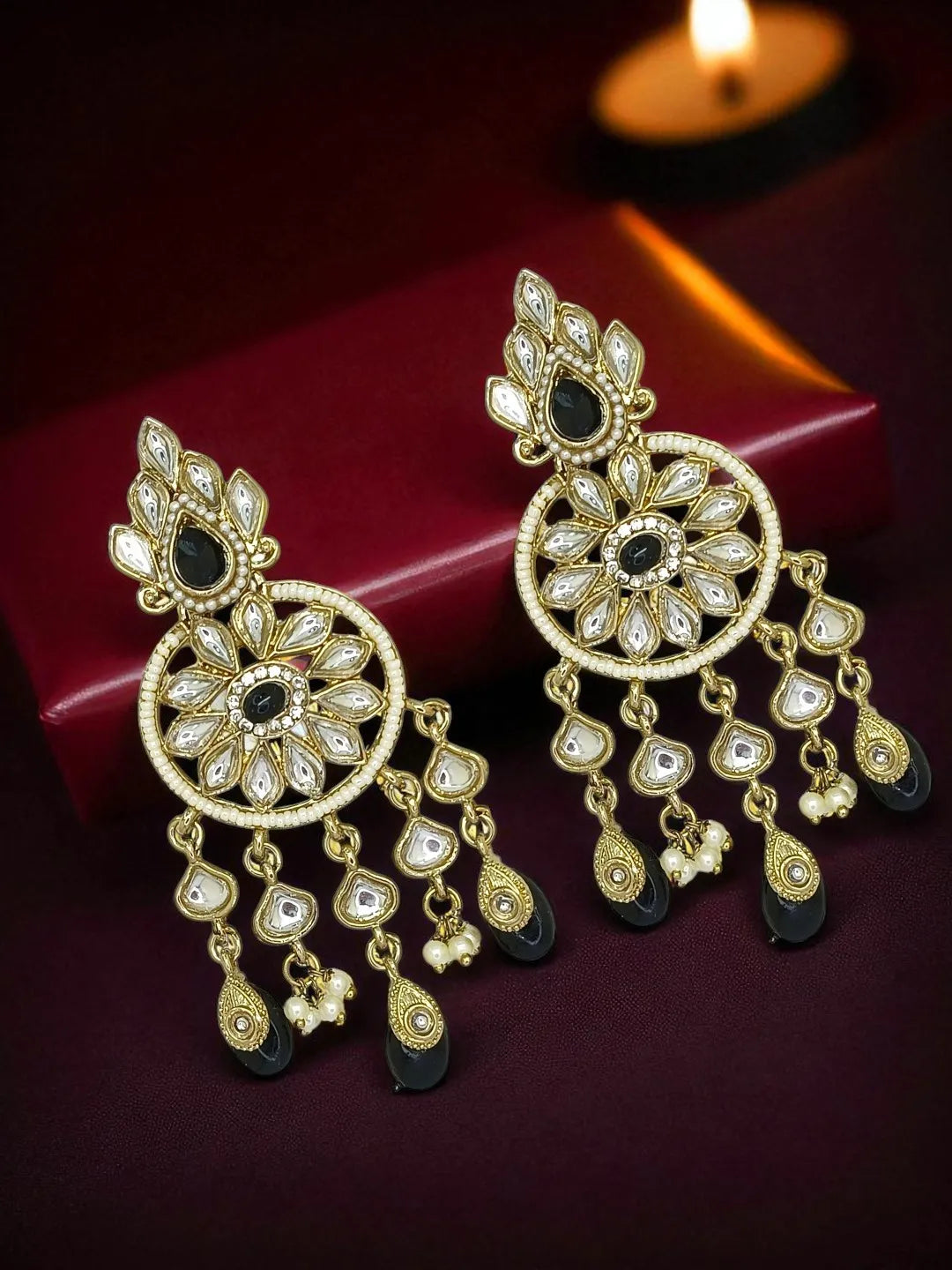 Gold Plated Chandbali Earrings