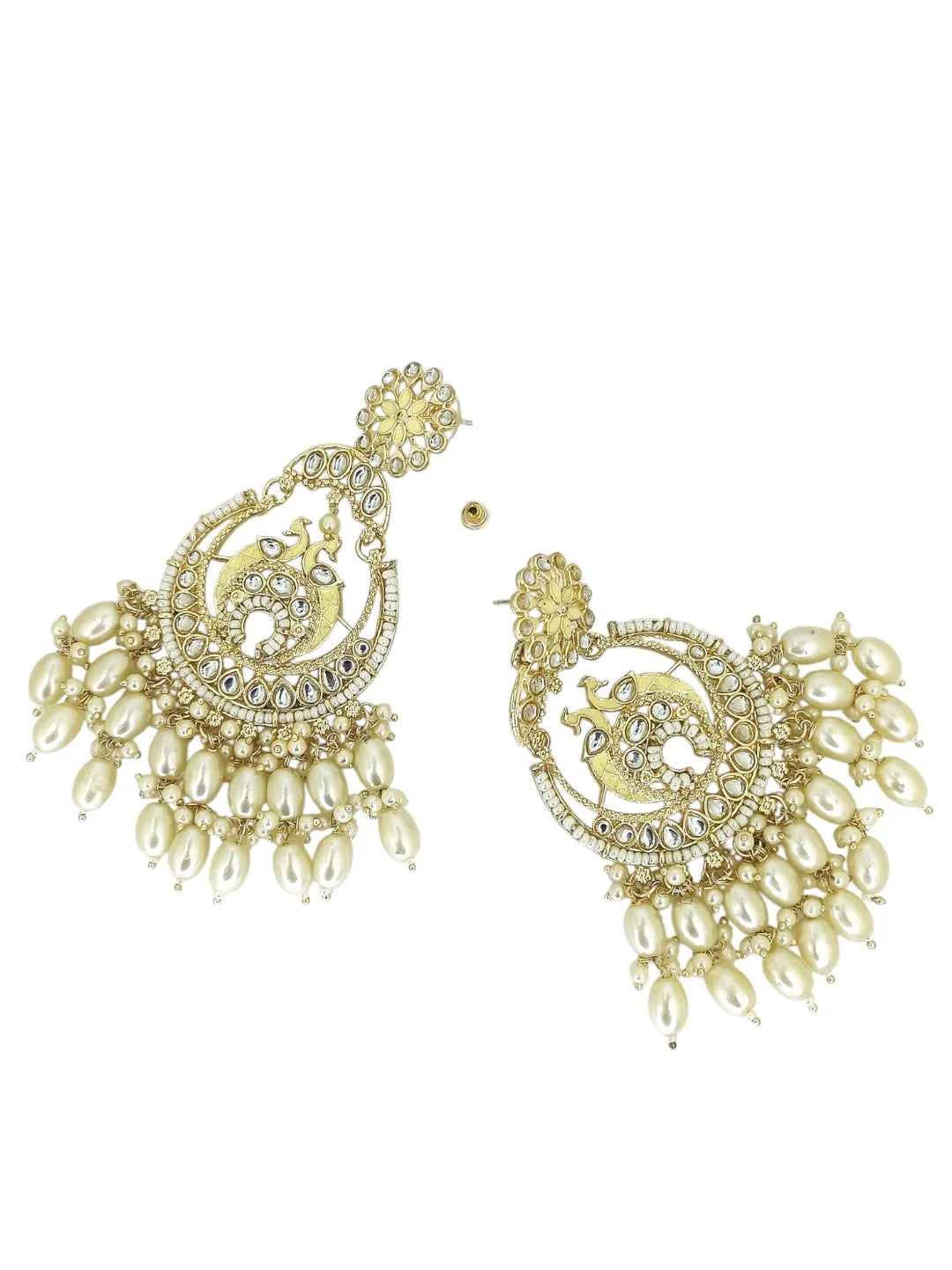 Women Peacock Shaped Drop Earrings