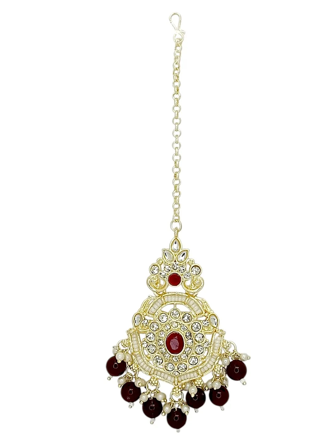 Gold-Plated Cubic Zircon Studded Jewellery Set