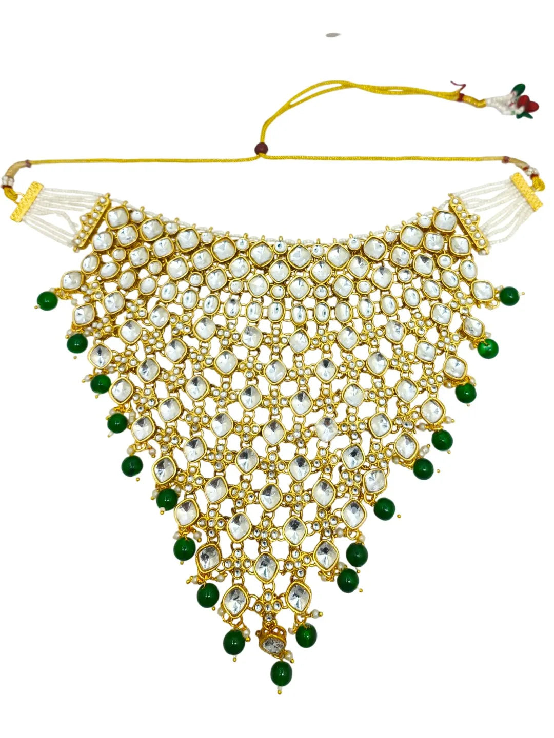 Gold-Plated Stone Studded Jewellery Set