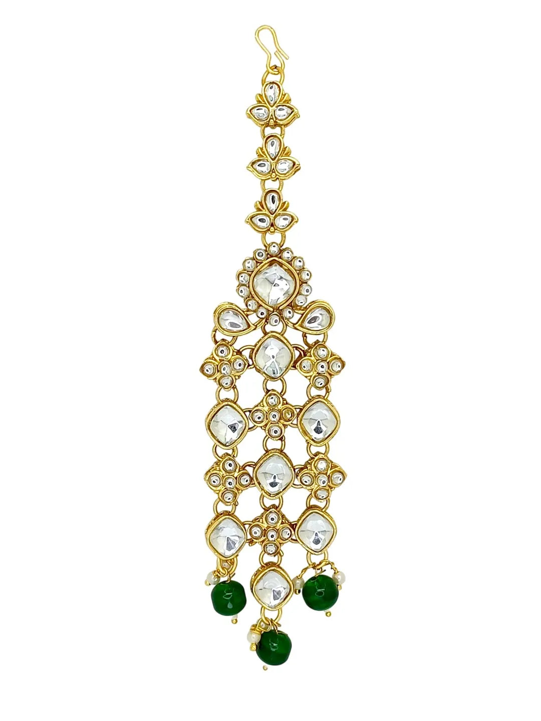 Gold-Plated Stone Studded Jewellery Set