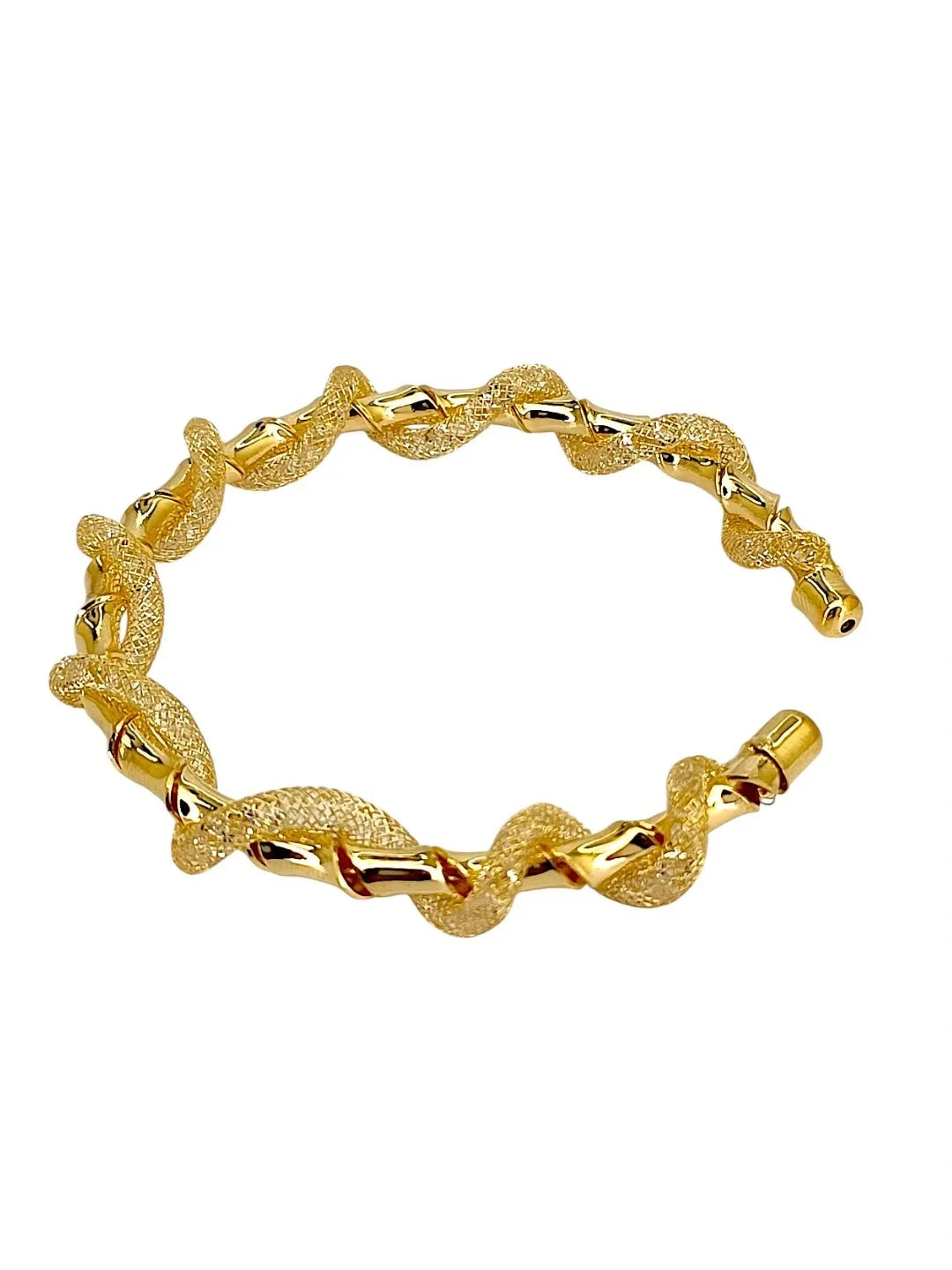 Gold Plated Twisted Bracelet