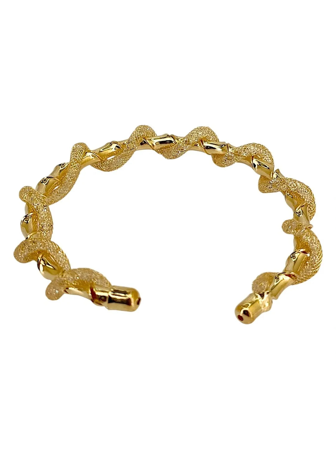 Gold Plated Twisted Bracelet