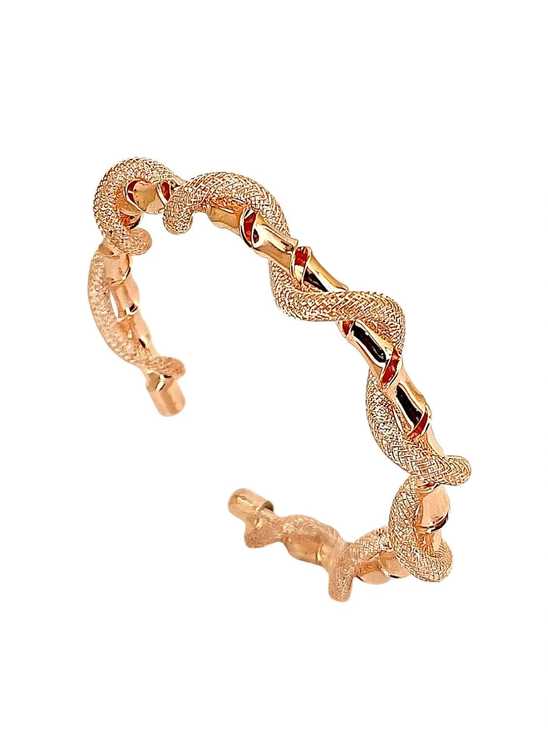 Rose Gold Plated Twisted Bracelet