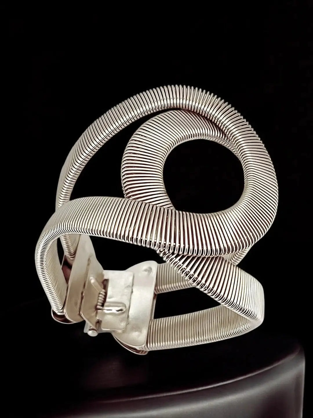 Women Antique Silver Plated Cuff Bracelet