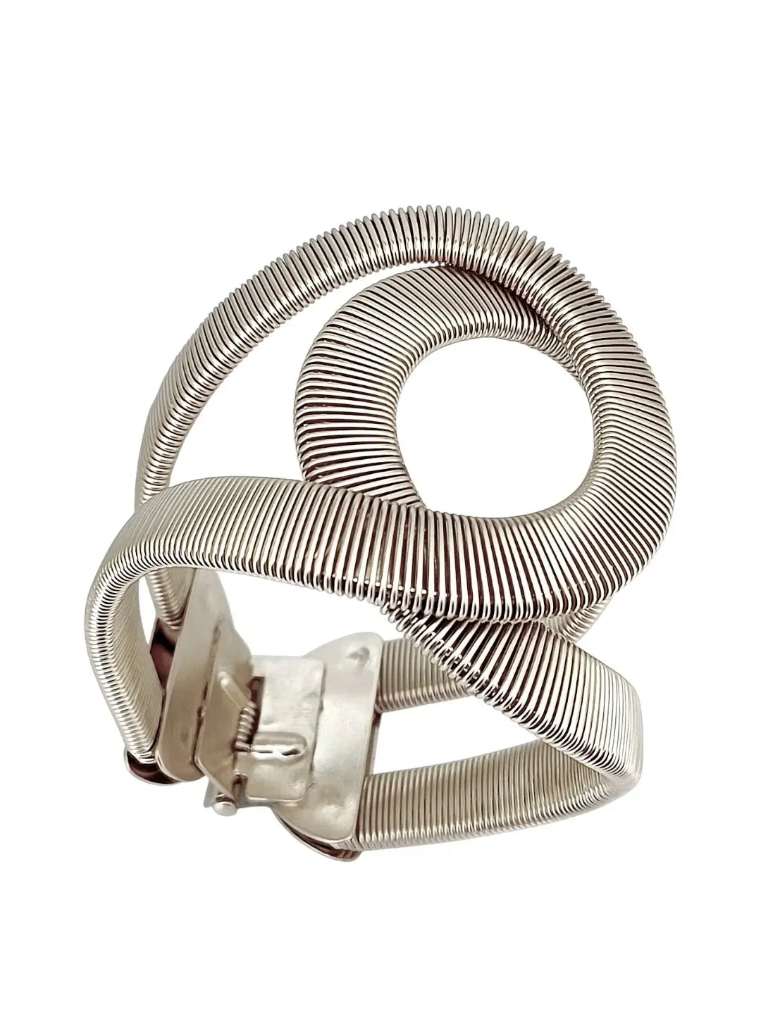Women Antique Silver Plated Cuff Bracelet