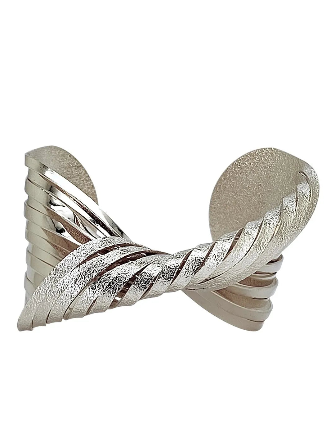 Women Silver Plated Cuff Bracelet