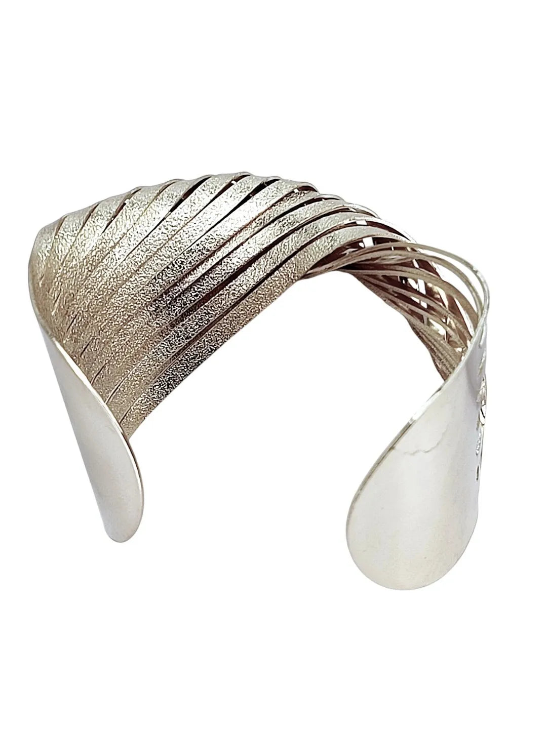 Women Silver Plated Cuff Bracelet