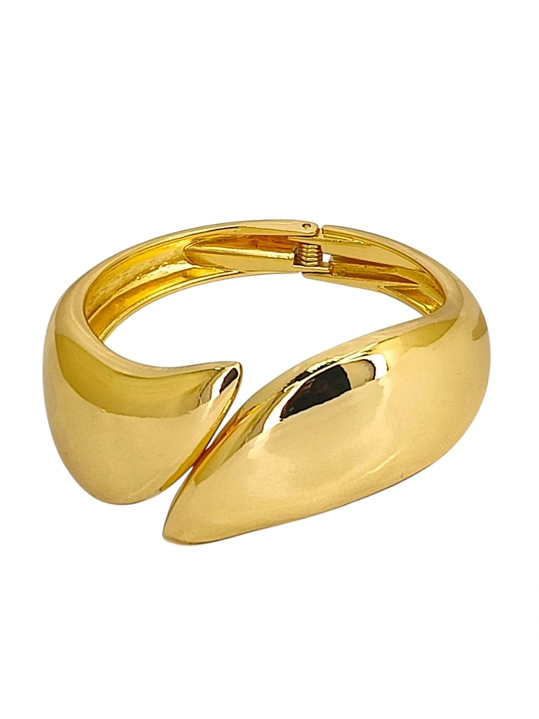 Women Gold Plated Wing Cuff Bracelet