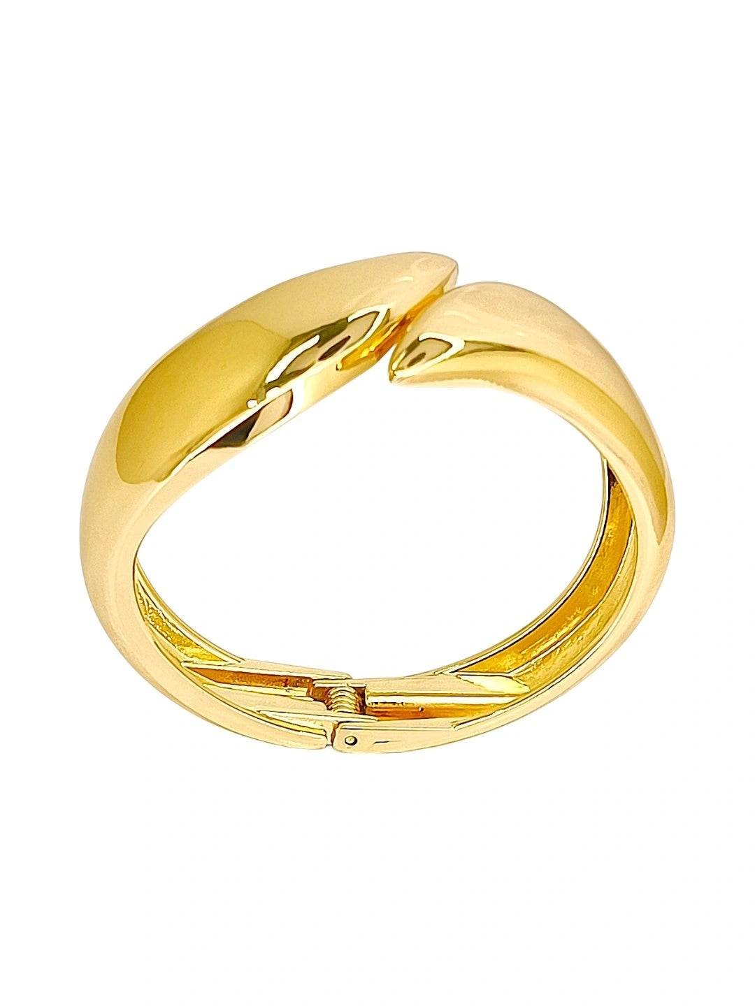 Women Gold Plated Wing Cuff Bracelet