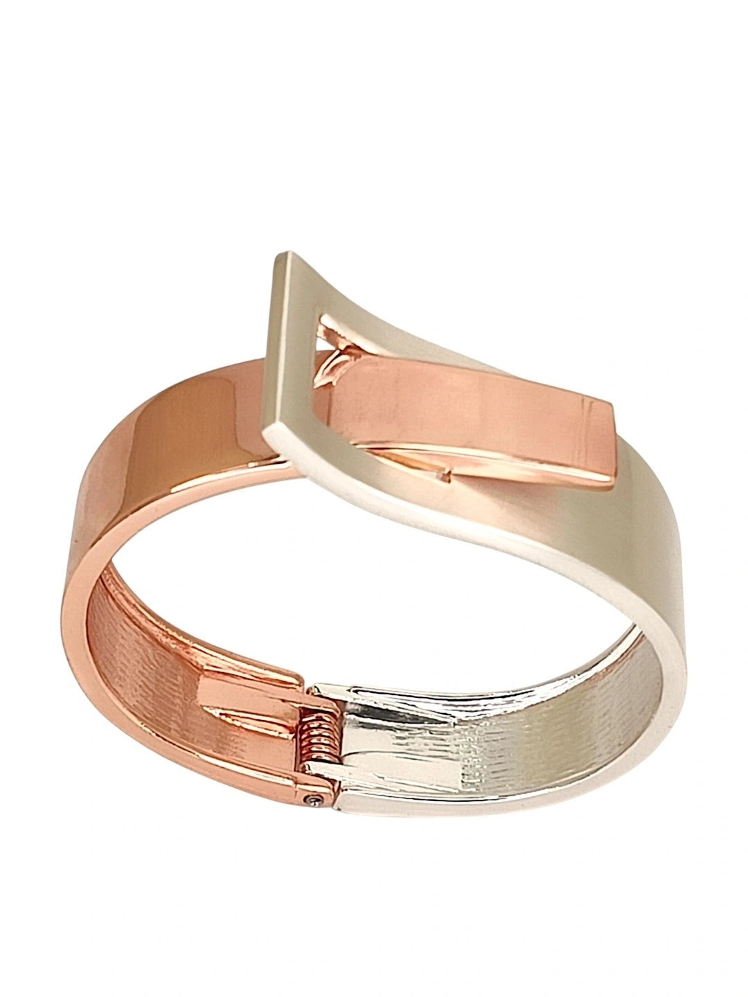 Women Rose Gold Plated Cuff Bracelet