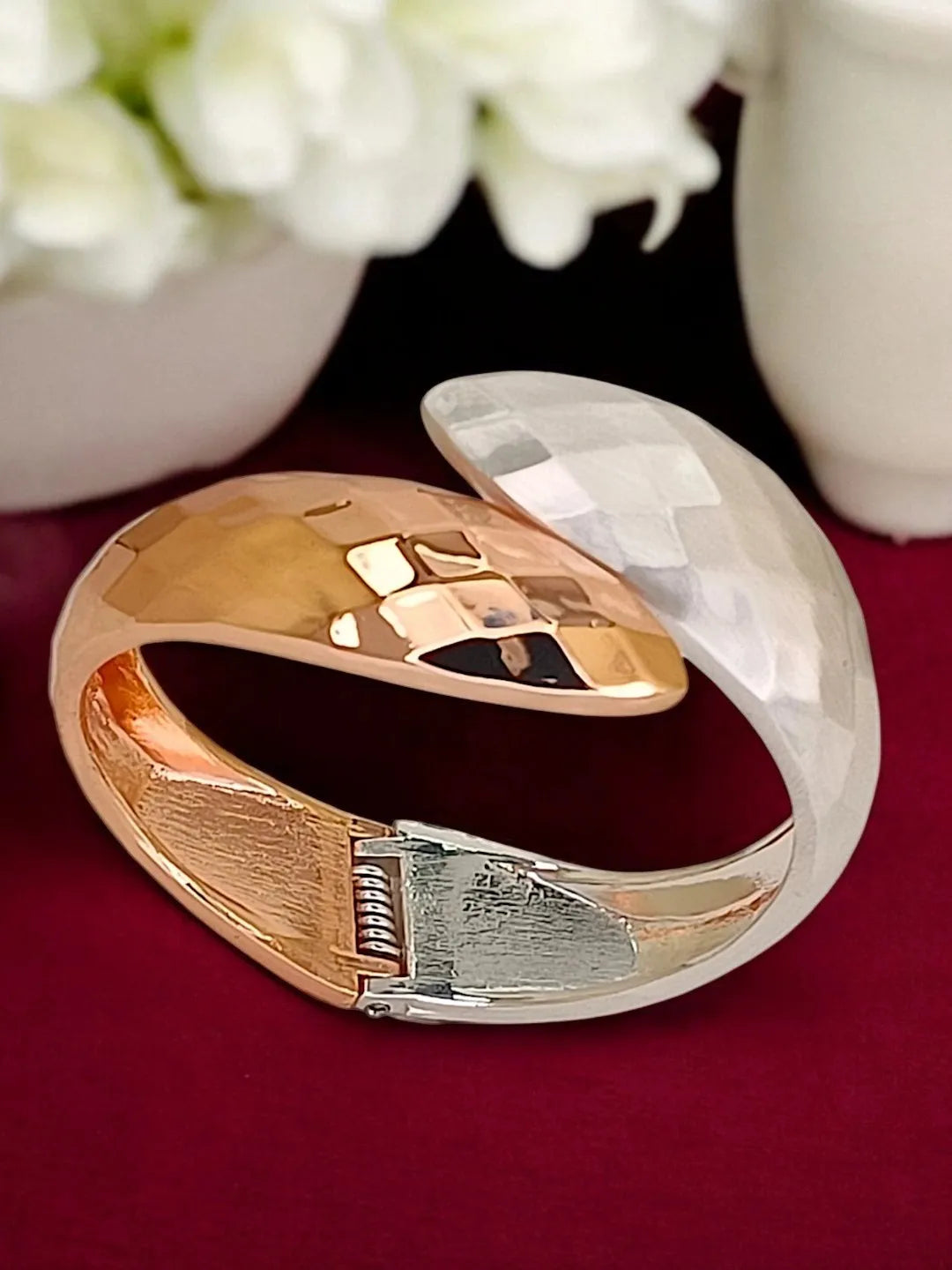 Women Gold Plated Cuff Bracelet
