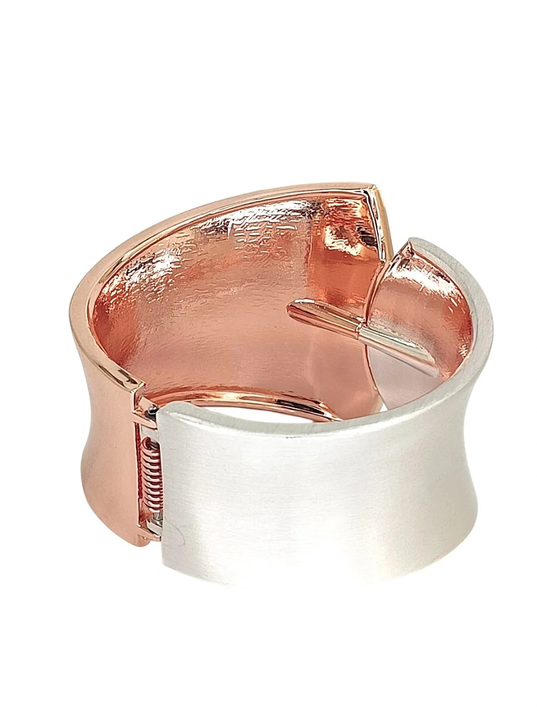 Silver & Rose gold Cuff Bracelet