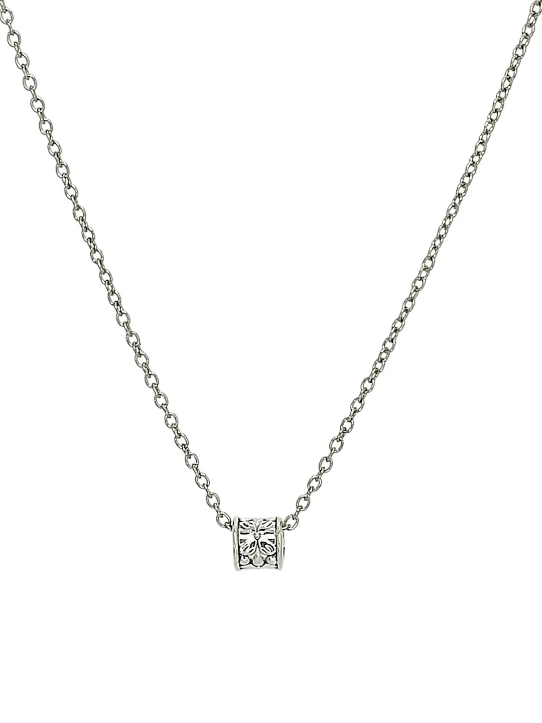 Silver-Plated Oxidised Necklace