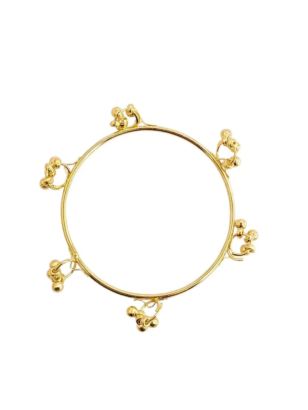 Gold Plated Set Of 8 Kashmiri Ghungroo Bangles