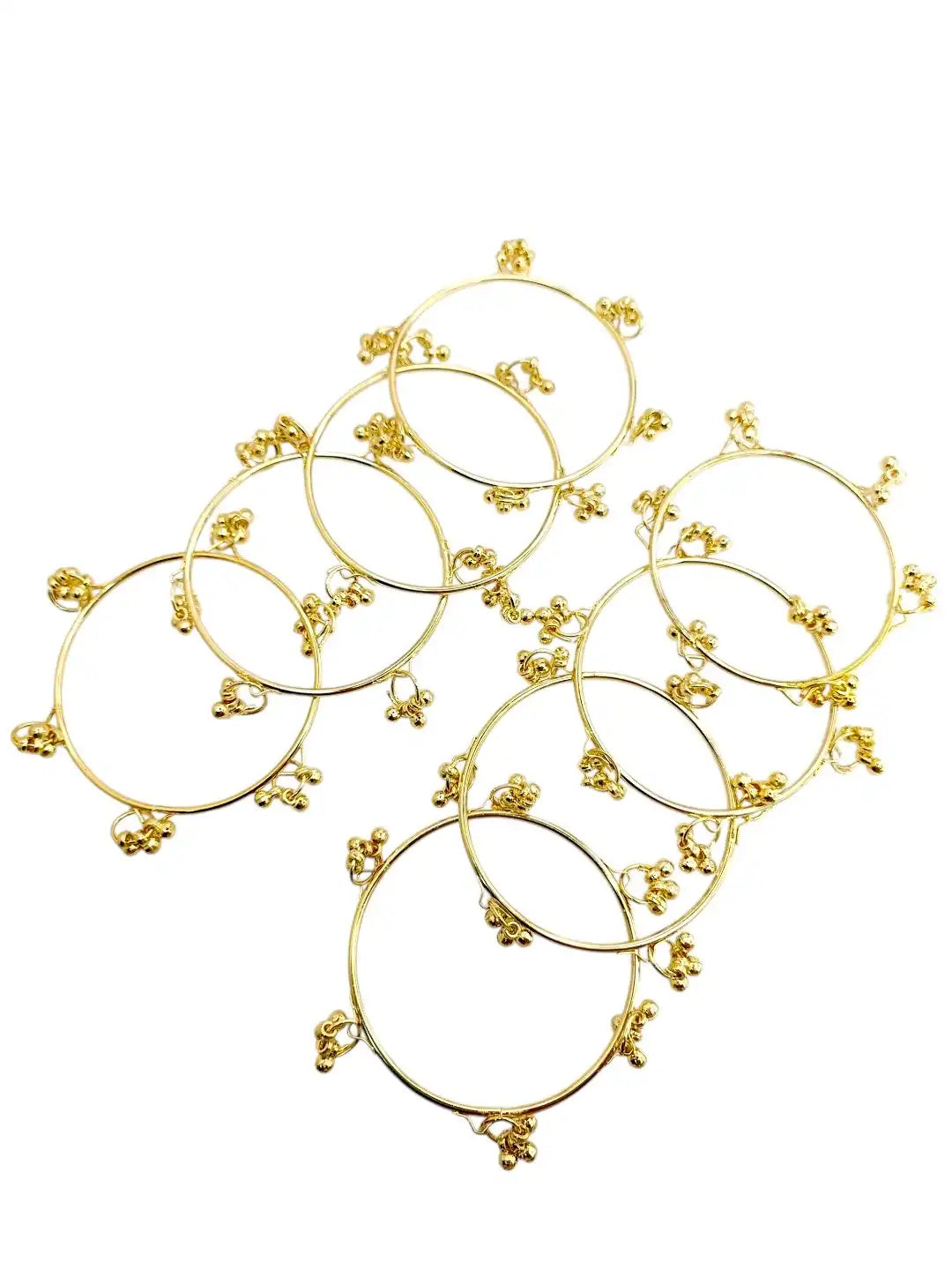 Gold Plated Set Of 8 Kashmiri Ghungroo Bangles
