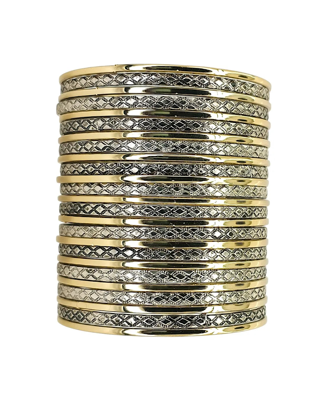 Set of 25 Gold-Plated Bangle