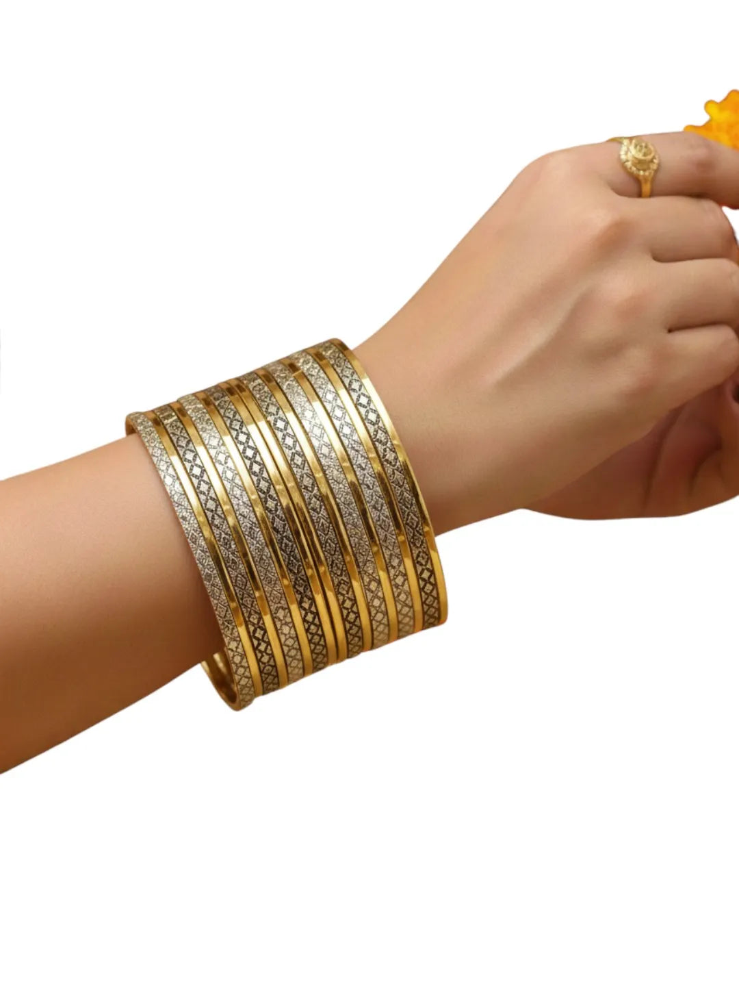 Set of 25 Gold-Plated Bangle